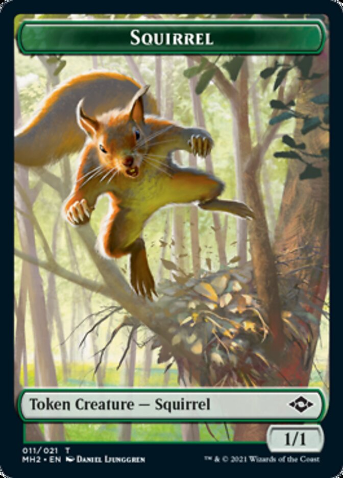 Bird // Squirrel Double-Sided Token [Modern Horizons 2 Tokens] | Shuffle n Cut Hobbies & Games