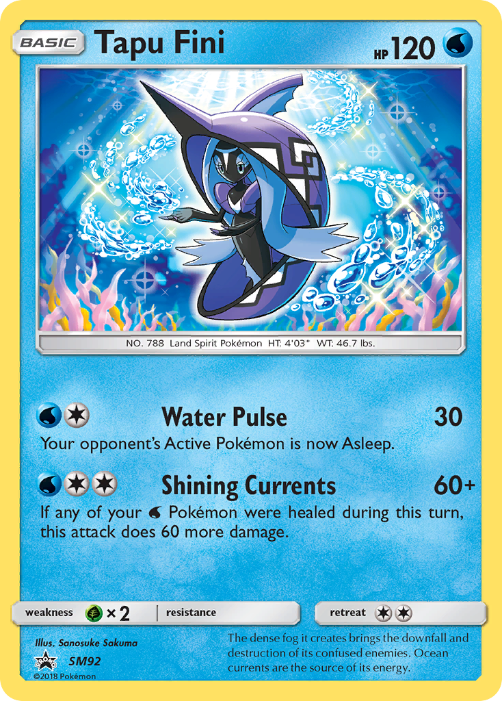 Tapu Fini (SM92) [Sun & Moon: Black Star Promos] | Shuffle n Cut Hobbies & Games