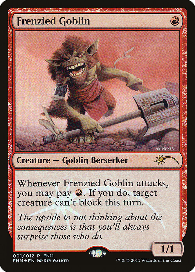 Frenzied Goblin [Friday Night Magic 2015] | Shuffle n Cut Hobbies & Games