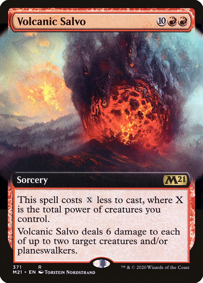 Volcanic Salvo (Extended Art) [Core Set 2021] | Shuffle n Cut Hobbies & Games