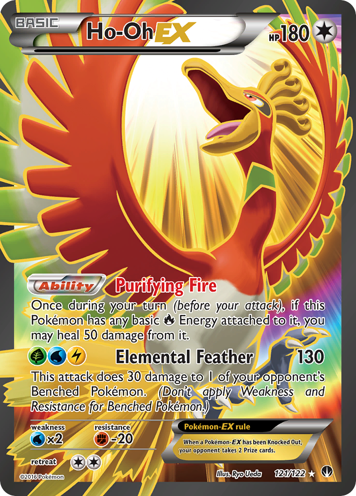 Ho-Oh EX (121/122) [XY: BREAKpoint] | Shuffle n Cut Hobbies & Games