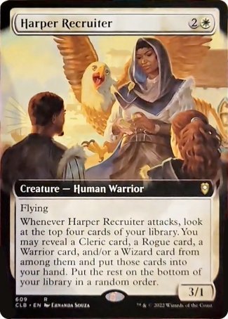 Harper Recruiter (Extended Art) [Commander Legends: Battle for Baldur's Gate] | Shuffle n Cut Hobbies & Games