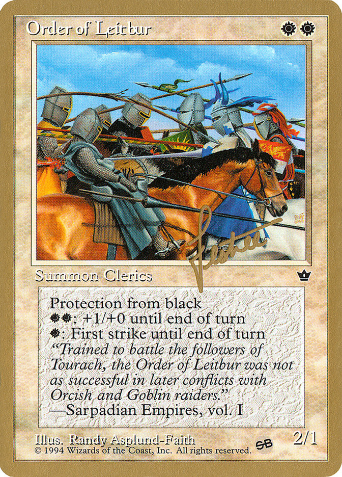 Order of Leitbur (Group) (Bertrand Lestree) (SB) [Pro Tour Collector Set] | Shuffle n Cut Hobbies & Games