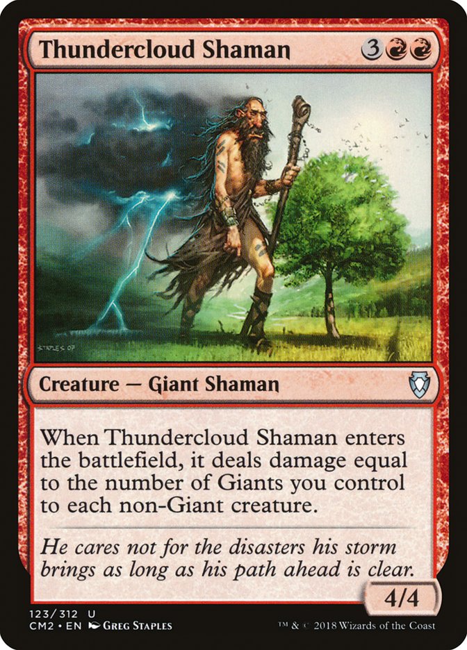 Thundercloud Shaman [Commander Anthology Volume II] | Shuffle n Cut Hobbies & Games