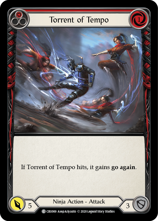 Torrent of Tempo (Red) [CRU069] 1st Edition Normal | Shuffle n Cut Hobbies & Games