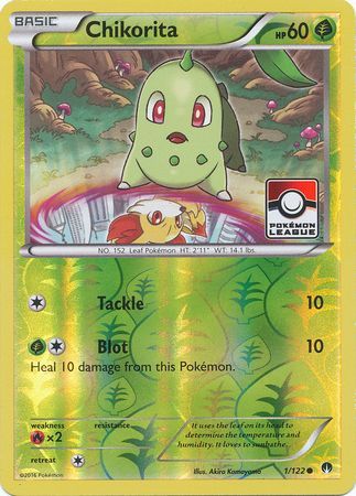 Chikorita (1/122) (League Promo) [XY: BREAKpoint] | Shuffle n Cut Hobbies & Games