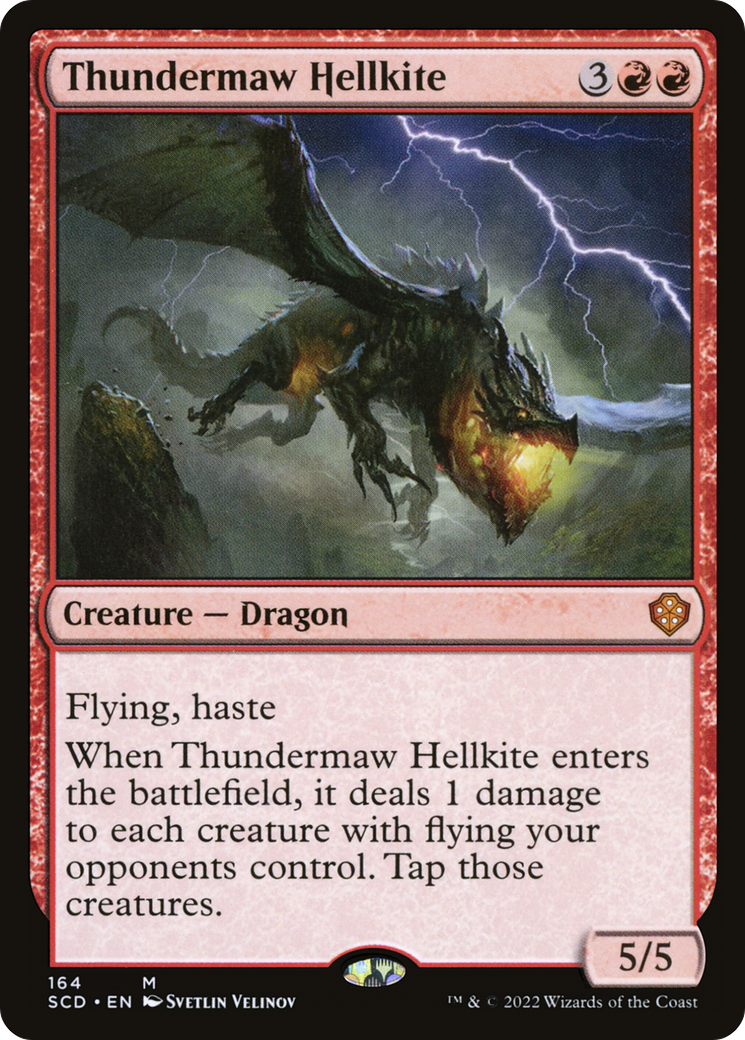 Thundermaw Hellkite [Starter Commander Decks] | Shuffle n Cut Hobbies & Games