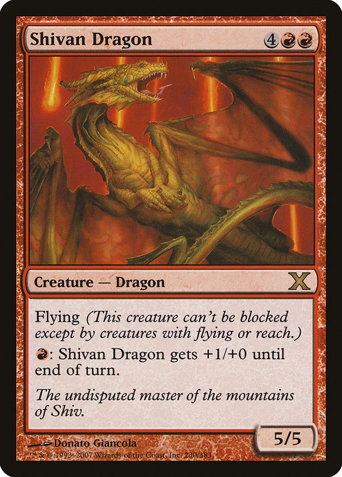 Shivan Dragon [Tenth Edition] | Shuffle n Cut Hobbies & Games