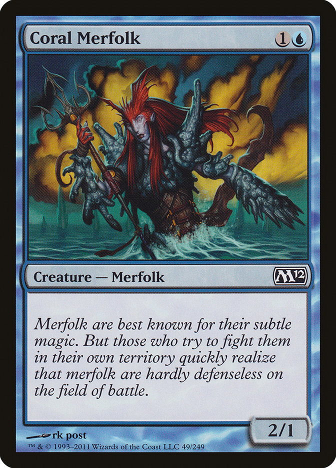 Coral Merfolk [Magic 2012] | Shuffle n Cut Hobbies & Games