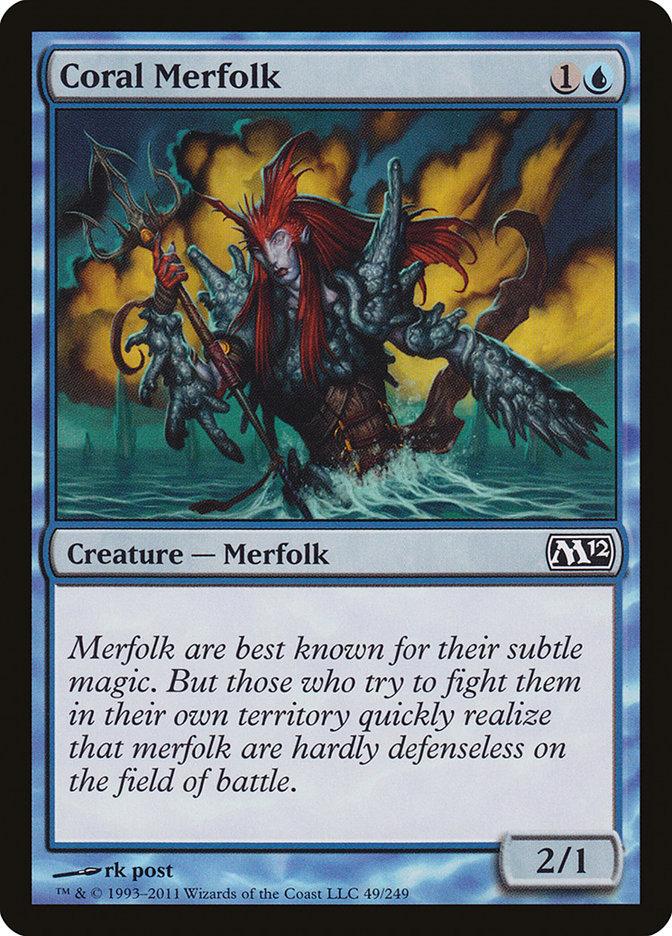 Coral Merfolk [Magic 2012] | Shuffle n Cut Hobbies & Games