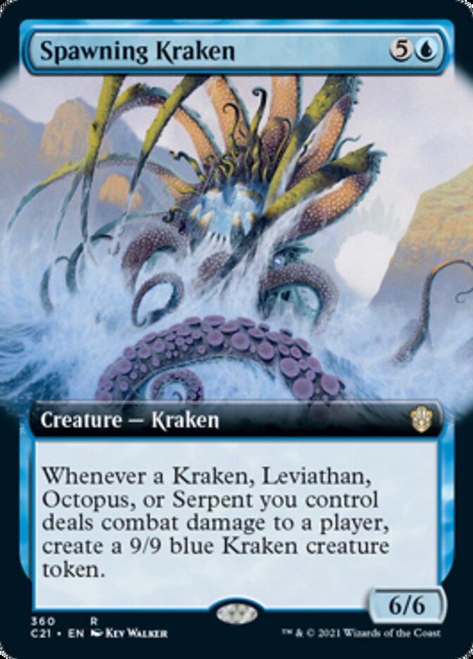 Spawning Kraken (Extended Art) [Commander 2021] | Shuffle n Cut Hobbies & Games