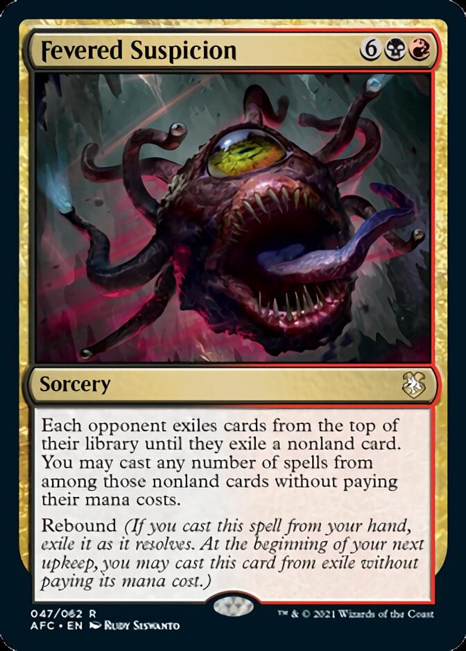 Fevered Suspicion [Dungeons & Dragons: Adventures in the Forgotten Realms Commander] | Shuffle n Cut Hobbies & Games