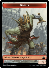 Goblin (0008) // Emblem - Domri Rade Double-Sided Token [Ravnica Remastered Tokens] | Shuffle n Cut Hobbies & Games