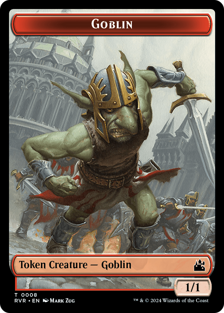 Goblin (0008) // Rhino Double-Sided Token [Ravnica Remastered Tokens] | Shuffle n Cut Hobbies & Games