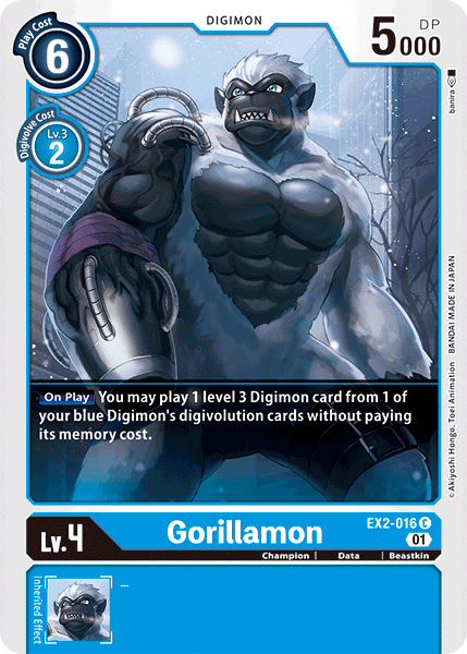 Gorillamon [EX2-016] [Digital Hazard] | Shuffle n Cut Hobbies & Games