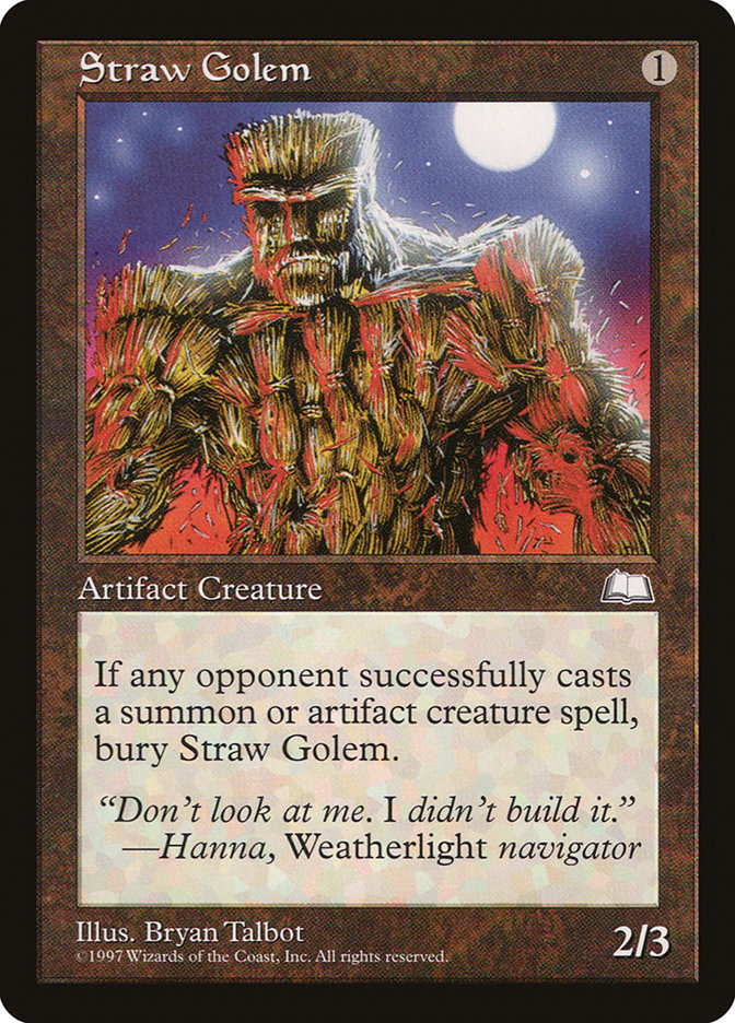 Straw Golem [Weatherlight] | Shuffle n Cut Hobbies & Games