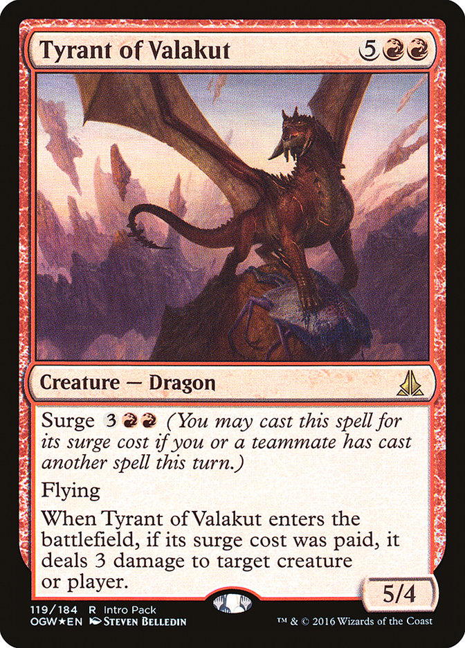 Tyrant of Valakut (Intro Pack) [Oath of the Gatewatch Promos] | Shuffle n Cut Hobbies & Games