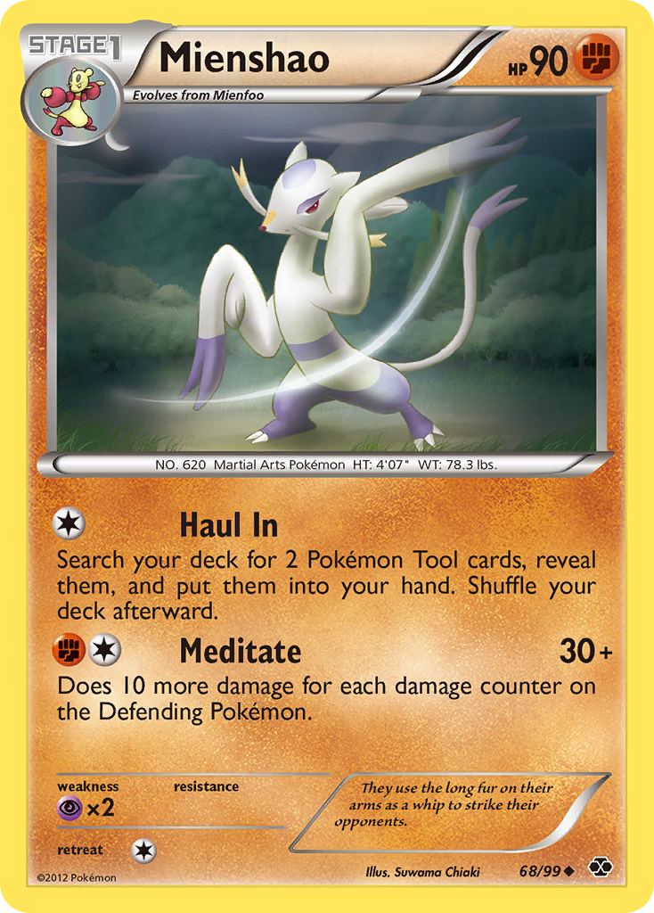 Mienshao (68/99) [Black & White: Next Destinies] | Shuffle n Cut Hobbies & Games