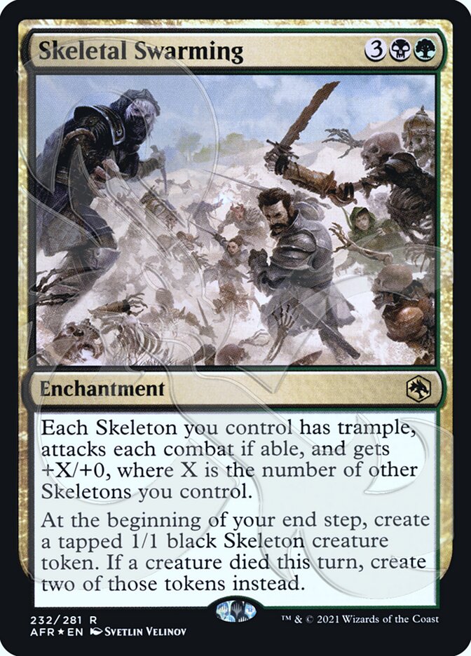 Skeletal Swarming (Ampersand Promo) [Dungeons & Dragons: Adventures in the Forgotten Realms Promos] | Shuffle n Cut Hobbies & Games
