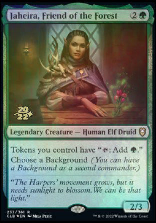 Jaheira, Friend of the Forest [Commander Legends: Battle for Baldur's Gate Prerelease Promos] | Shuffle n Cut Hobbies & Games