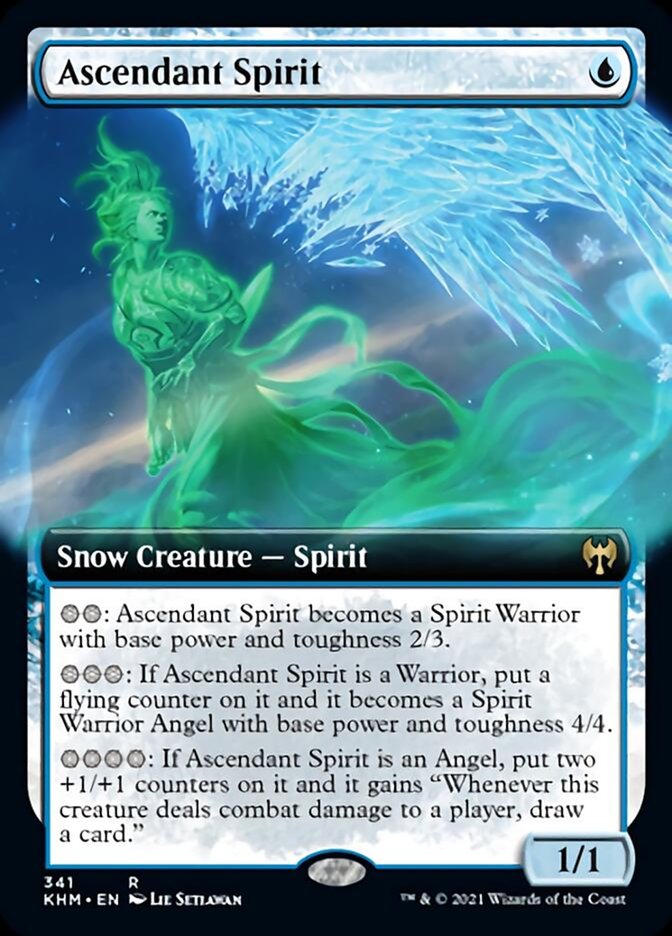 Ascendant Spirit (Extended Art) [Kaldheim] | Shuffle n Cut Hobbies & Games