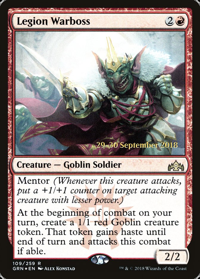 Legion Warboss [Guilds of Ravnica Prerelease Promos] | Shuffle n Cut Hobbies & Games