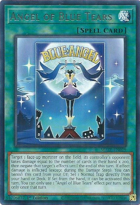 Angel of Blue Tears [MAZE-EN029] Rare | Shuffle n Cut Hobbies & Games