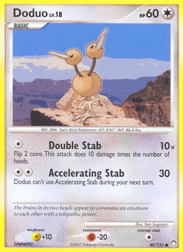 Doduo (80/123) [Diamond & Pearl: Mysterious Treasures] | Shuffle n Cut Hobbies & Games