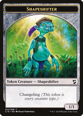 Zombie // Shapeshifter Double-Sided Token [Commander 2018 Tokens] | Shuffle n Cut Hobbies & Games