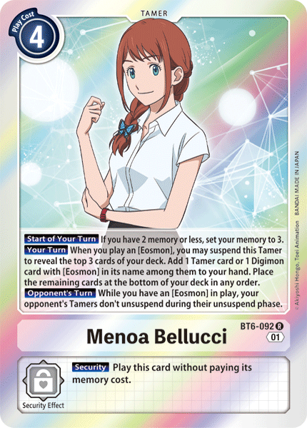 Menoa Bellucci [BT6-092] [Double Diamond] | Shuffle n Cut Hobbies & Games