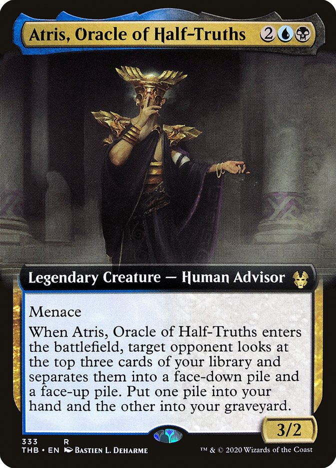 Atris, Oracle of Half-Truths (Extended Art) [Theros Beyond Death] | Shuffle n Cut Hobbies & Games