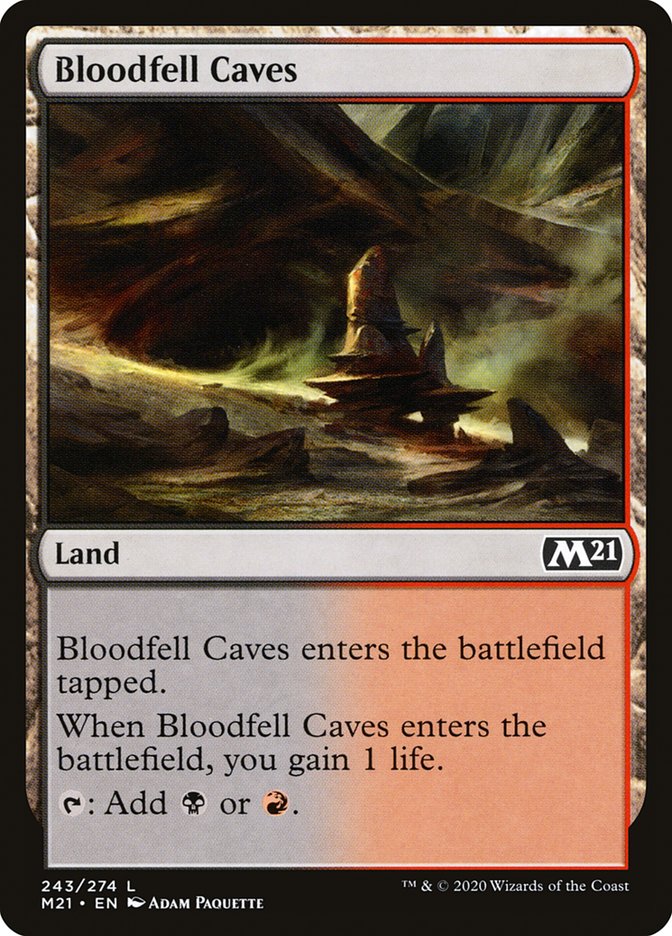 Bloodfell Caves [Core Set 2021] | Shuffle n Cut Hobbies & Games