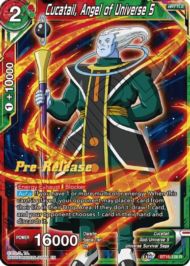 Cucatail, Angel of Universe 5 (BT16-126) [Realm of the Gods Prerelease Promos] | Shuffle n Cut Hobbies & Games