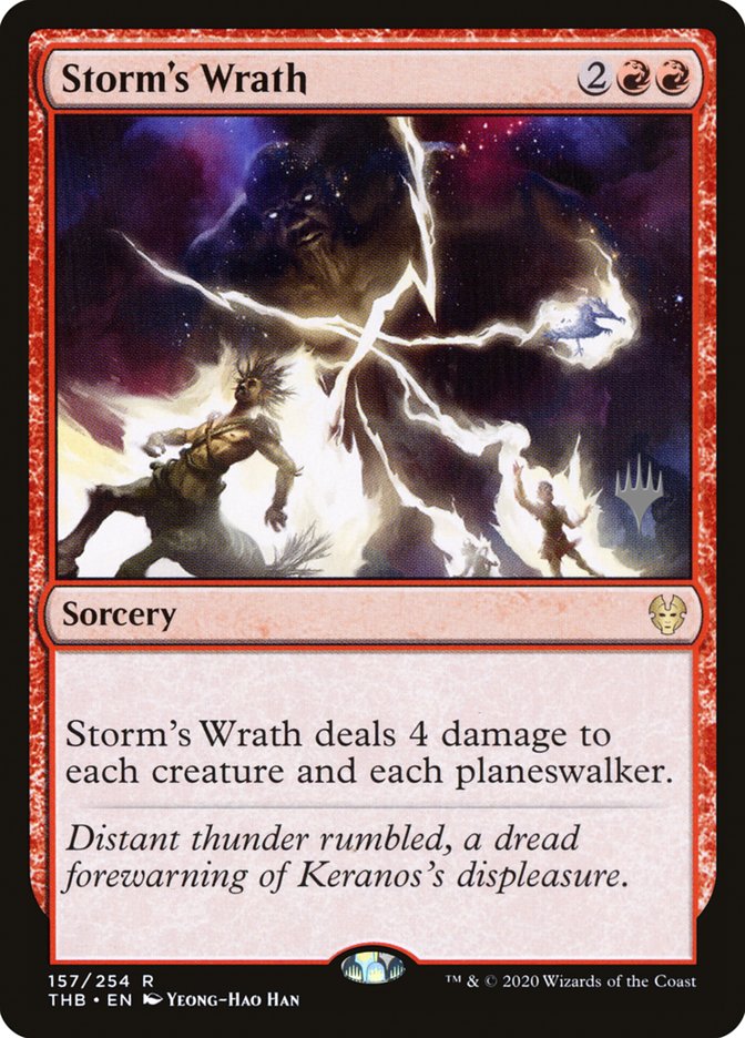 Storm's Wrath (Promo Pack) [Theros Beyond Death Promos] | Shuffle n Cut Hobbies & Games