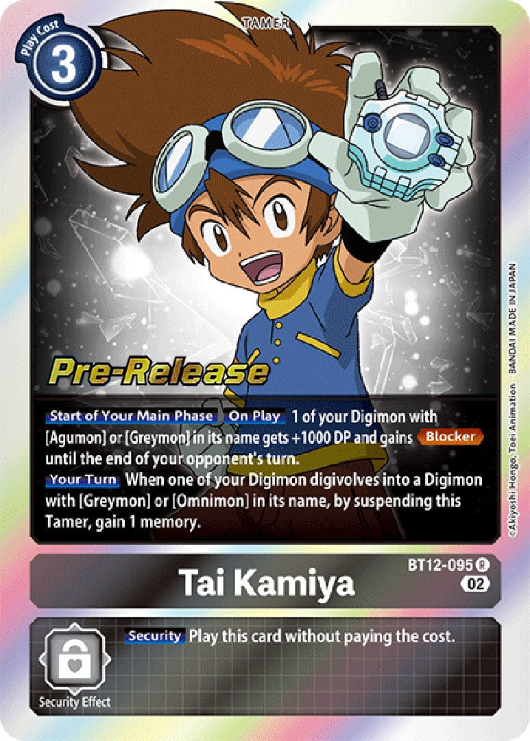 Tai Kamiya [BT12-095] [Across Time Pre-Release Cards] | Shuffle n Cut Hobbies & Games