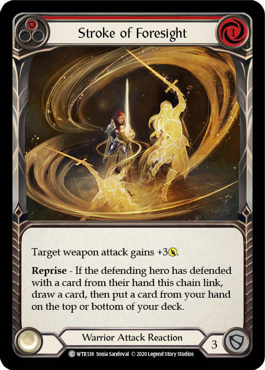 Stroke of Foresight (Red) [U-WTR138] (Welcome to Rathe Unlimited)  Unlimited Normal | Shuffle n Cut Hobbies & Games
