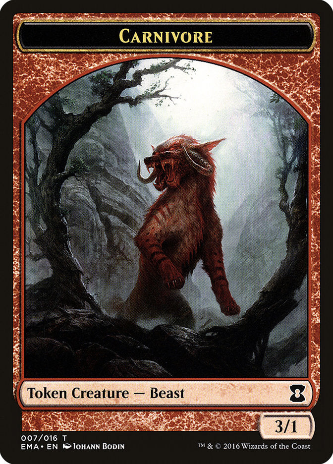 Carnivore Token [Eternal Masters Tokens] | Shuffle n Cut Hobbies & Games