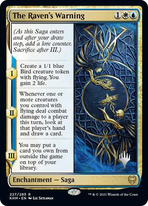 The Raven's Warning (Promo Pack) [Kaldheim Promos] | Shuffle n Cut Hobbies & Games