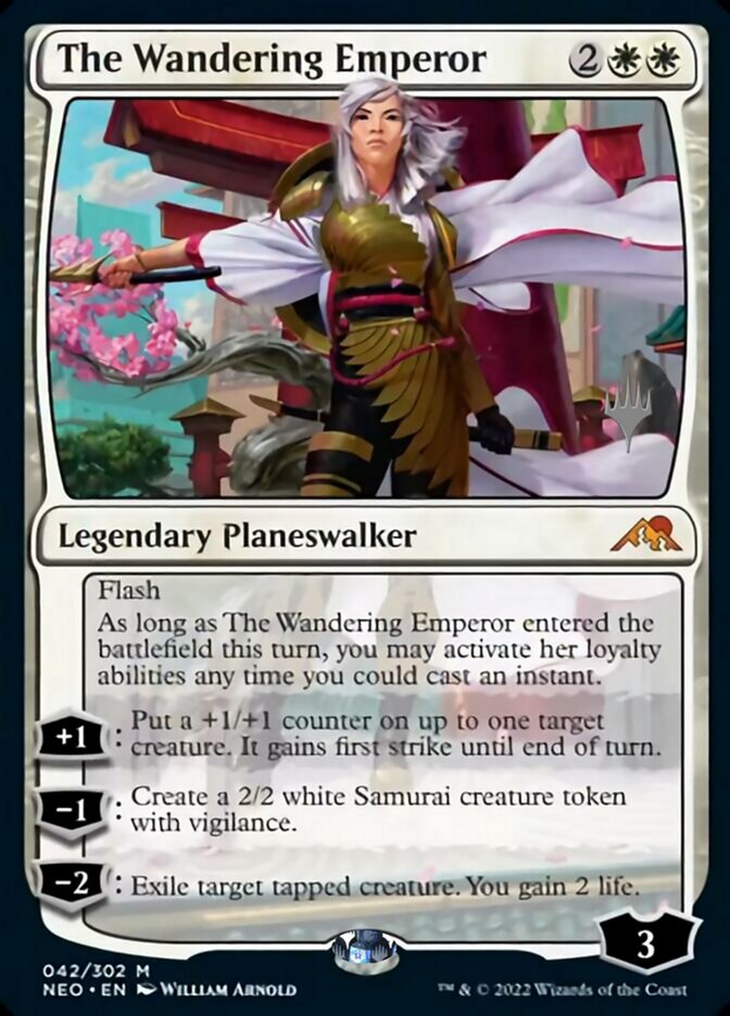 The Wandering Emperor (Promo Pack) [Kamigawa: Neon Dynasty Promos] | Shuffle n Cut Hobbies & Games