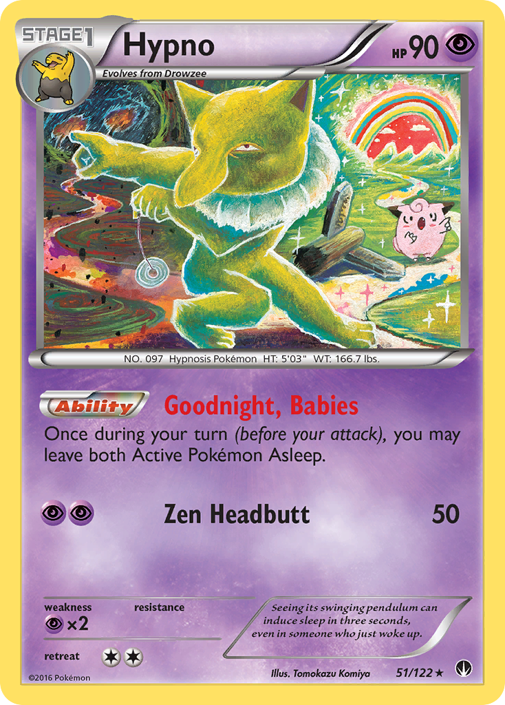 Hypno (51/122) [XY: BREAKpoint] | Shuffle n Cut Hobbies & Games