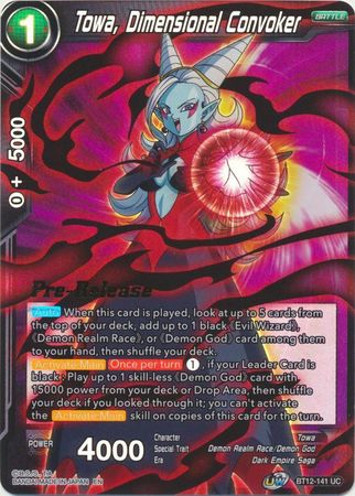 Towa, Dimensional Convoker (BT12-141) [Vicious Rejuvenation Prerelease Promos] | Shuffle n Cut Hobbies & Games