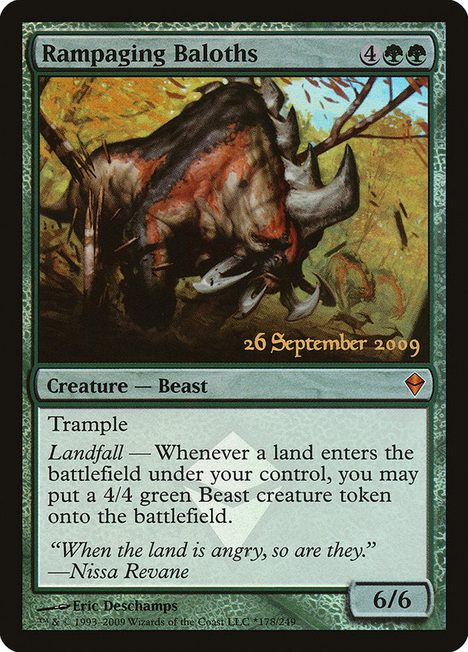 Rampaging Baloths [Zendikar Prerelease Promos] | Shuffle n Cut Hobbies & Games