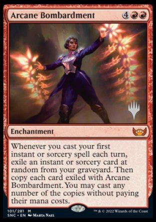 Arcane Bombardment (Promo Pack) [Streets of New Capenna Promos] | Shuffle n Cut Hobbies & Games