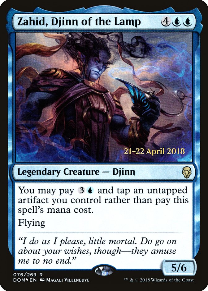 Zahid, Djinn of the Lamp [Dominaria Prerelease Promos] | Shuffle n Cut Hobbies & Games