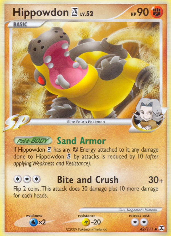 Hippowdon (42/111) [Platinum: Rising Rivals] | Shuffle n Cut Hobbies & Games