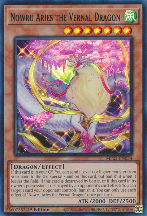 Nowru Aries the Vernal Dragon [MP23-EN054] Super Rare | Shuffle n Cut Hobbies & Games