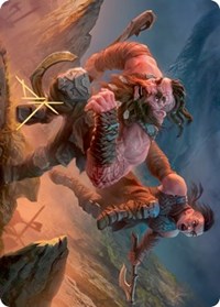 Dwarven Reinforcements Art Card (Gold-Stamped Signature) [Kaldheim Art Series] | Shuffle n Cut Hobbies & Games