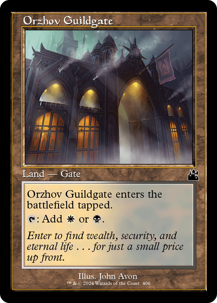 Orzhov Guildgate (Retro Frame) [Ravnica Remastered] | Shuffle n Cut Hobbies & Games