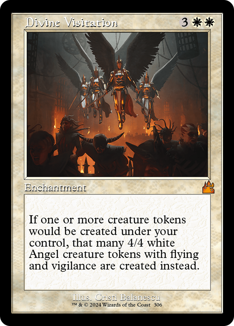 Divine Visitation (Retro Frame) [Ravnica Remastered] | Shuffle n Cut Hobbies & Games