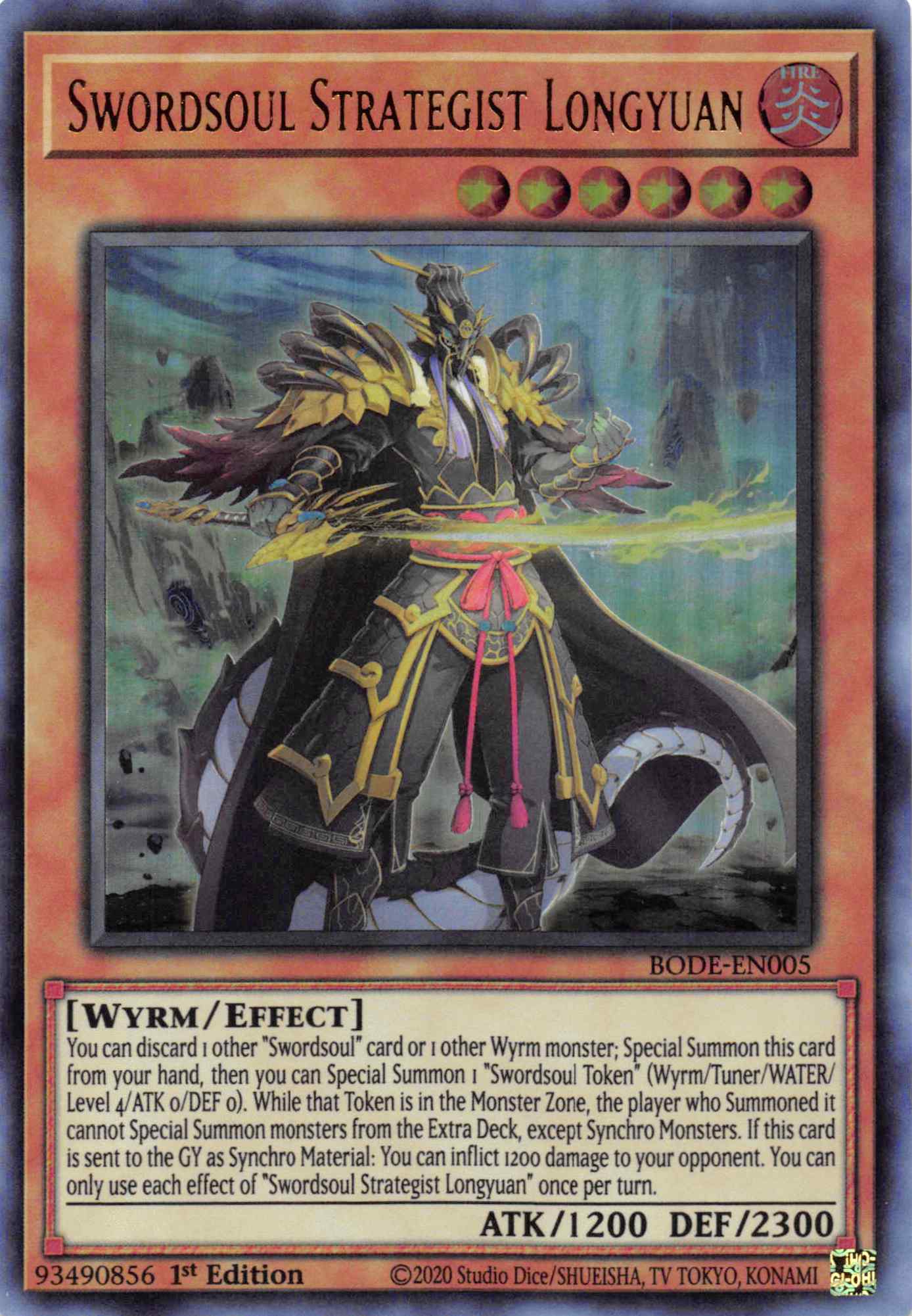 Swordsoul Strategist Longyuan [BODE-EN005] Ultra Rare | Shuffle n Cut Hobbies & Games